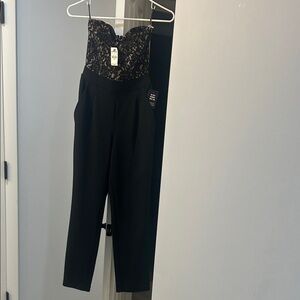 Elegant Express Black Lace Jumpsuit